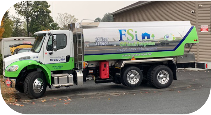 fuel services oil delivery truck