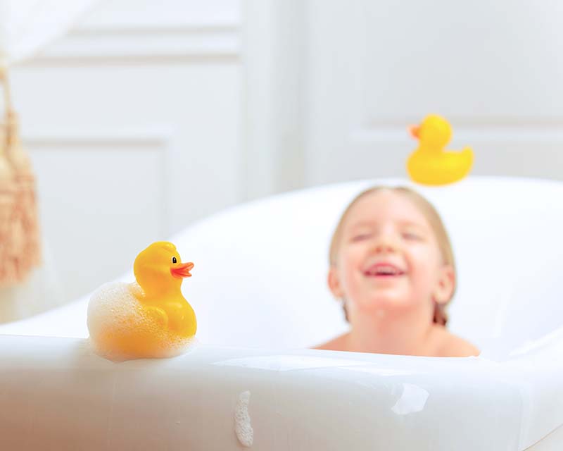 soft water bubble bath